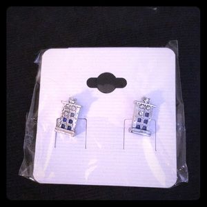 Dr Who TARDIS Earrings